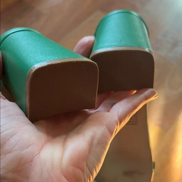 Wore once Steve Madden Teal Floral Heels - Picture 10 of 12